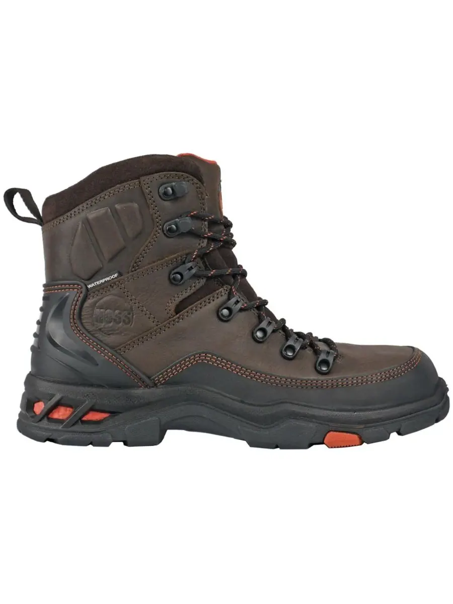 Мужские водонепроницаемые рабочие ботинки Traverse с композитным носком Hoss Boot Company — изображение 2 из 6, коричневый