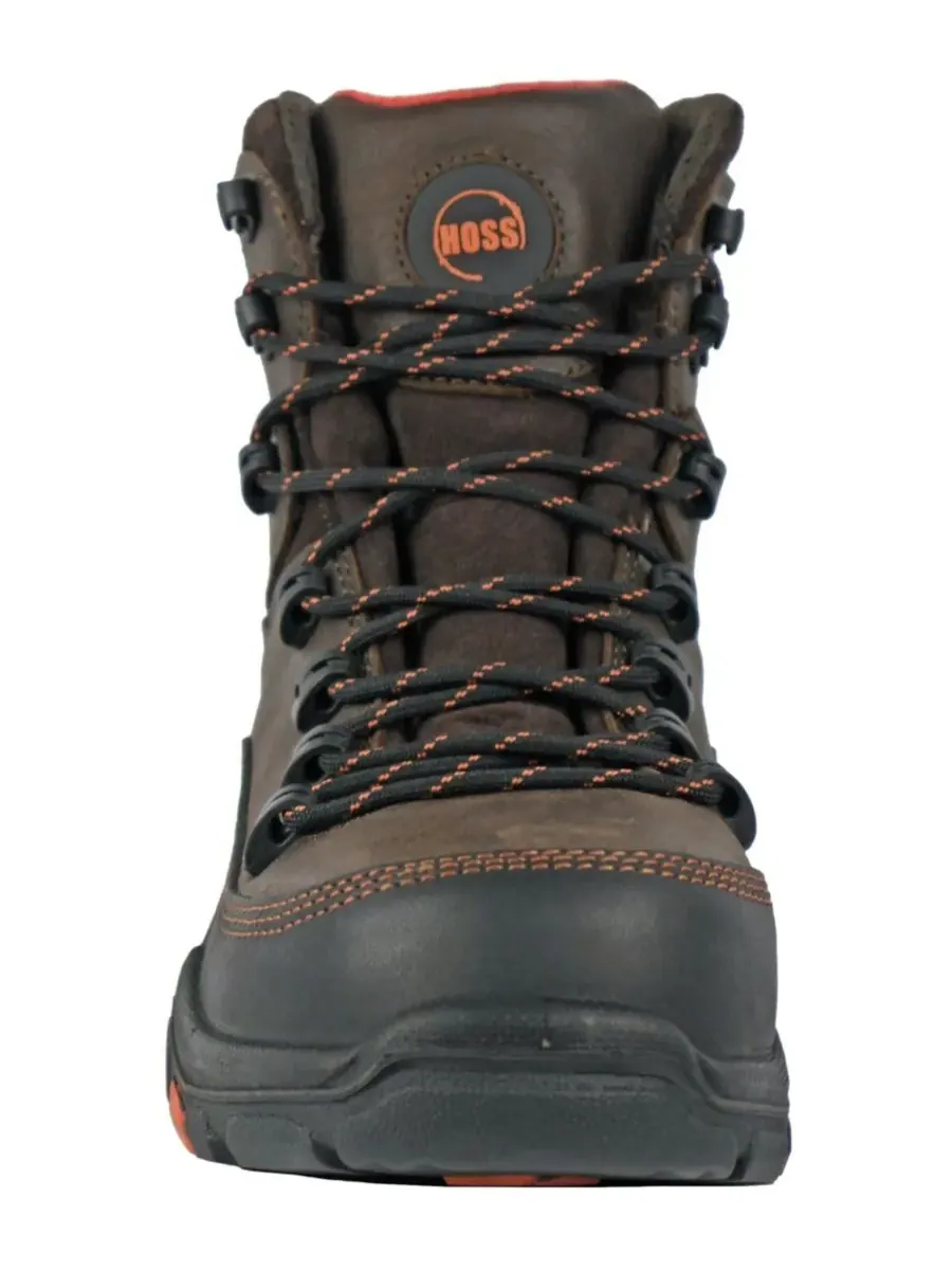 Мужские водонепроницаемые рабочие ботинки Traverse с композитным носком Hoss Boot Company — изображение 4 из 6, коричневый