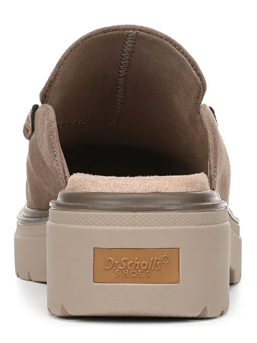 Мюли на каблуке-блоке с круглым носком, модель Bring It Dr. Scholl's — изображение 3 из 5, коричневый