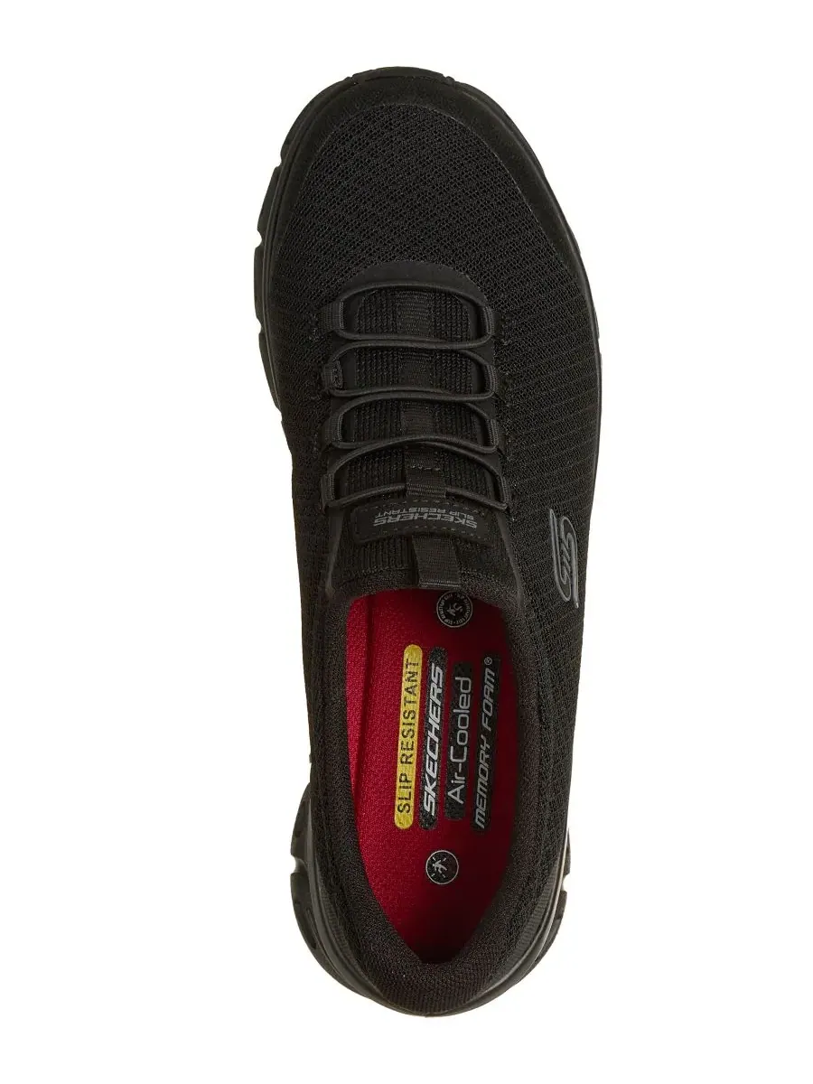 Женские рабочие кроссовки с противоскользящим покрытием Glide-Step от Finish Line Skechers — изображение 5 из 6, черный