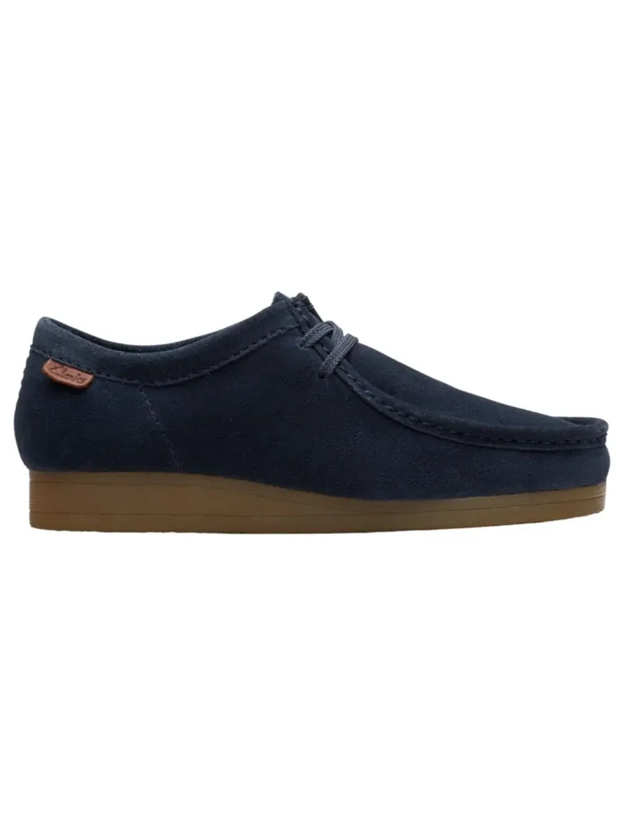 Туфли мужские Clarks Wallaston, низкие, на шнуровке — изображение 2 из 6, темно-синий