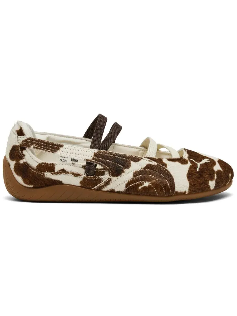 Балетки PUMA Speedcat Cow Print с принтом коровы Puma — изображение 2 из 6, белый