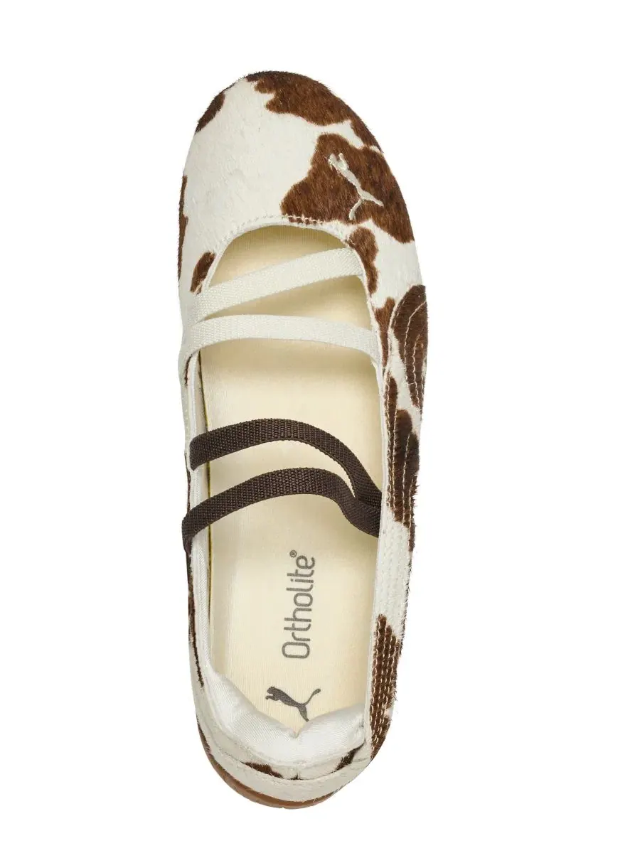 Балетки PUMA Speedcat Cow Print с принтом коровы Puma — изображение 5 из 6, белый