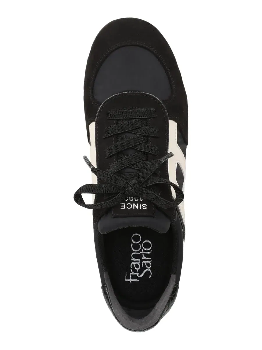 Кроссовки женские Franco Sarto Raquel Lace-Up — изображение 4 из 5, черный/белый