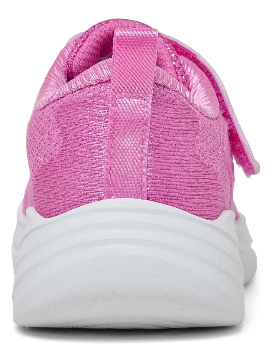 Кроссовки детские с блестящим верхом, с ремешком Skechers — изображение 5 из 6, розовый