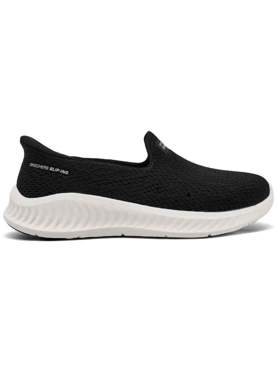 Женские кроссовки для ходьбы Slip-Ins GO WALK Now - Ivy Skechers — изображение 2 из 6, черный белый