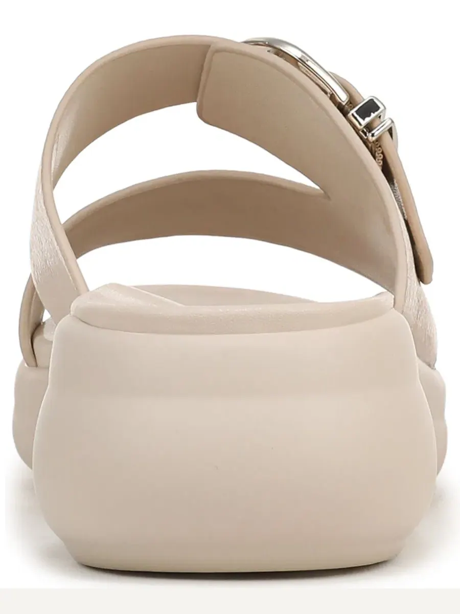 Сандалии-слайды с платформой Calista Naturalizer, Champagne Faux Leather — изображение 3 из 5