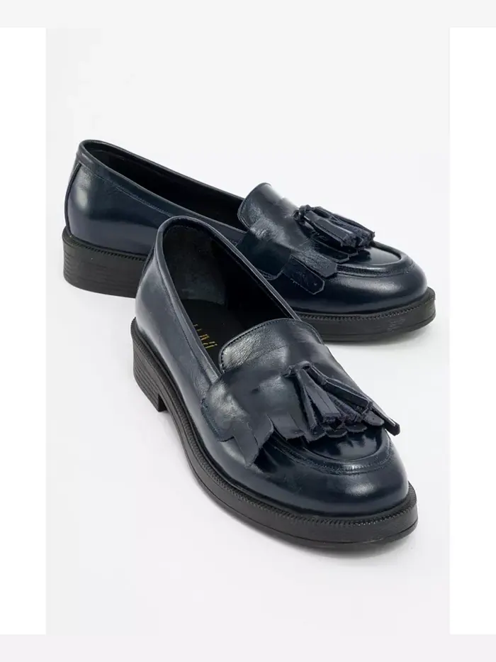 Милли Лоферы с Кожаными Кисточками Forever & Always Shoes — изображение 1 из 4, синий