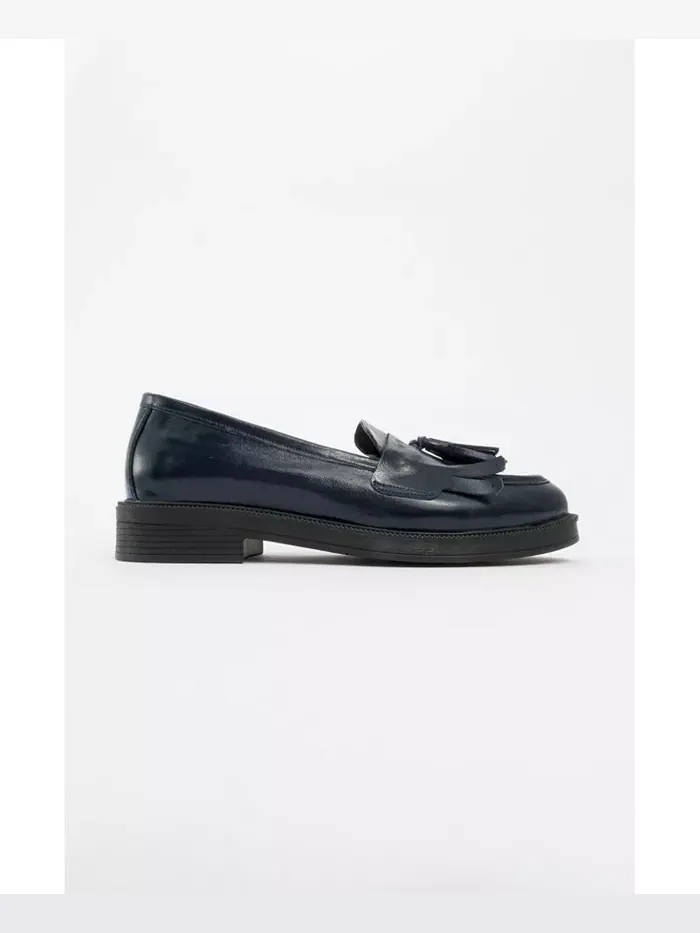 Милли Лоферы с Кожаными Кисточками Forever & Always Shoes — изображение 4 из 4, синий