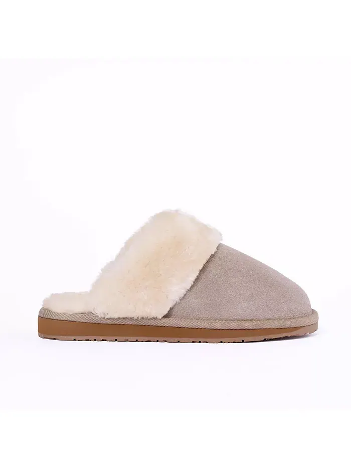 Женские уютные тапочки Carefree Scuff Minnetonka — изображение 2 из 5, бежевый/бежевый