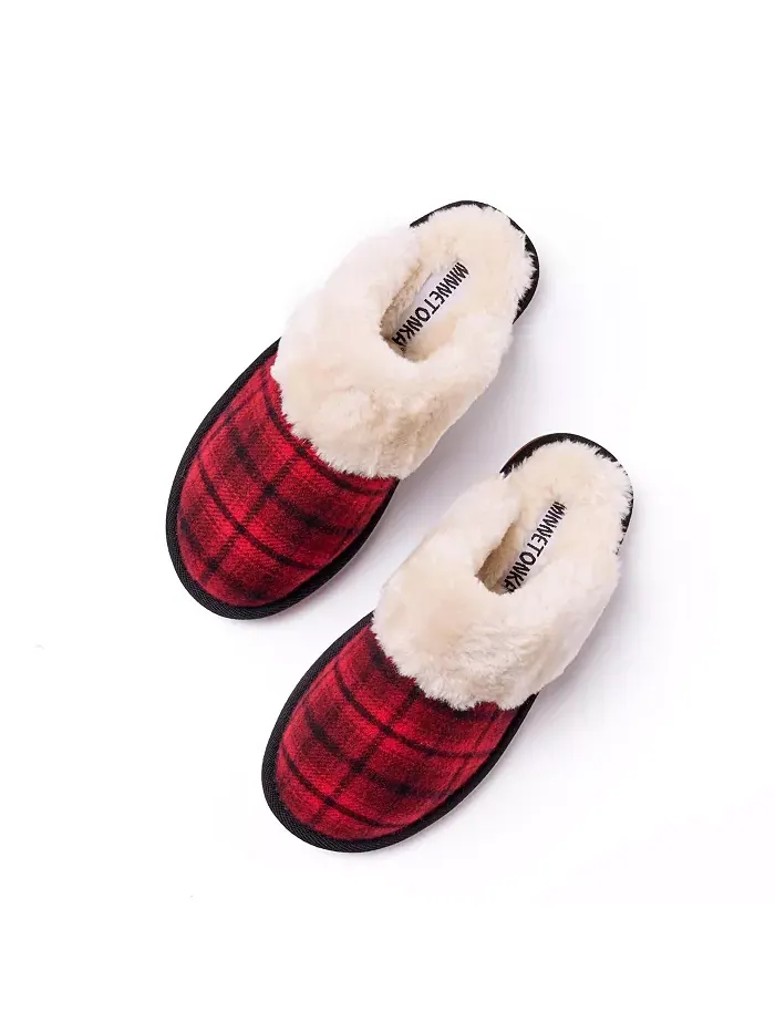 Женские уютные тапочки Carefree Scuff Minnetonka — изображение 2 из 7, красный