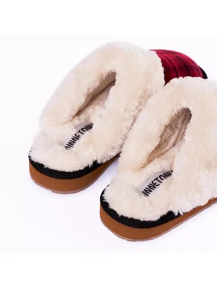 Женские уютные тапочки Carefree Scuff Minnetonka — изображение 4 из 7, красный