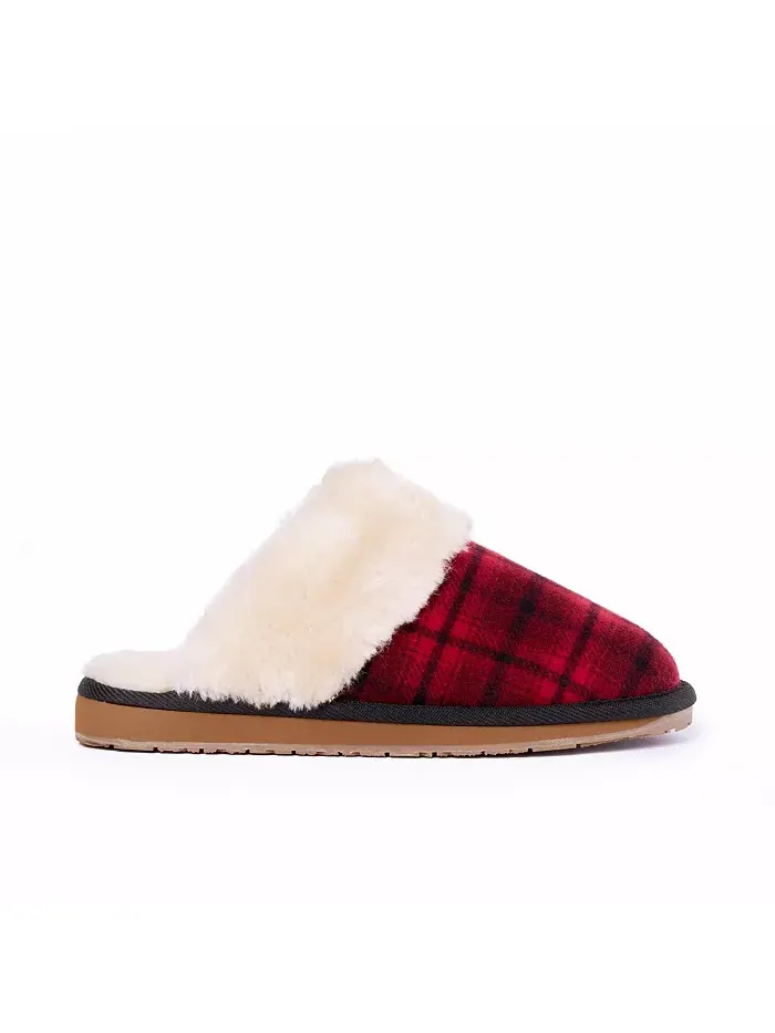 Женские уютные тапочки Carefree Scuff Minnetonka — изображение 6 из 7, красный