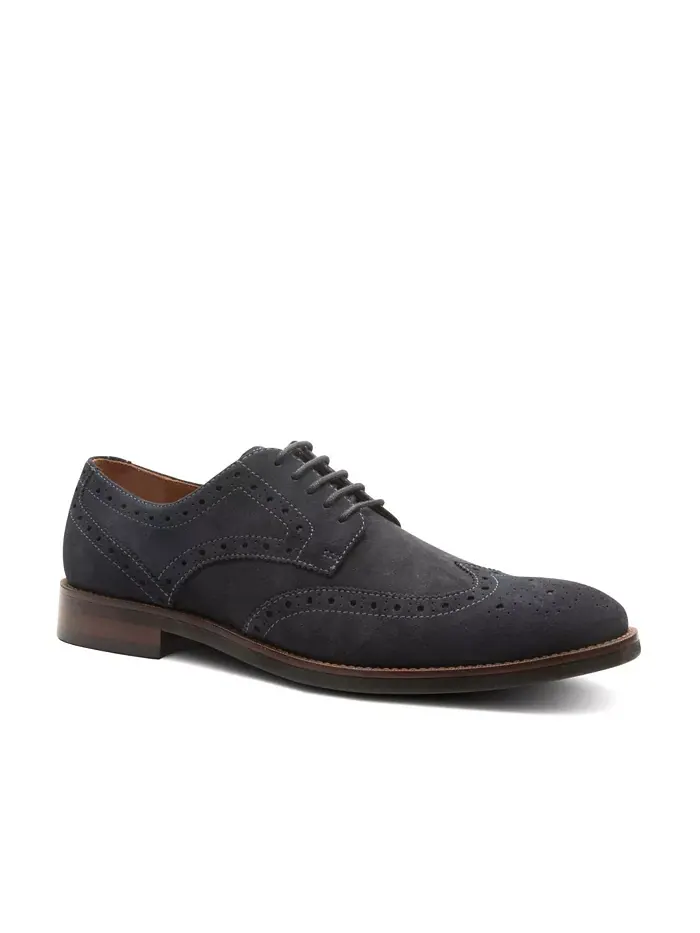 Мужские кожаные туфли Concord Dress Casual на шнуровке с крылышком Gordon Rush — синий