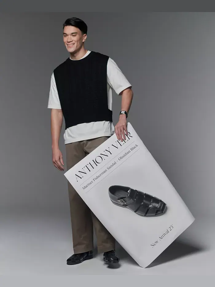 Мужские сандалии Mariner Fisherman Comfort Anthony Veer — изображение 6 из 6, черный