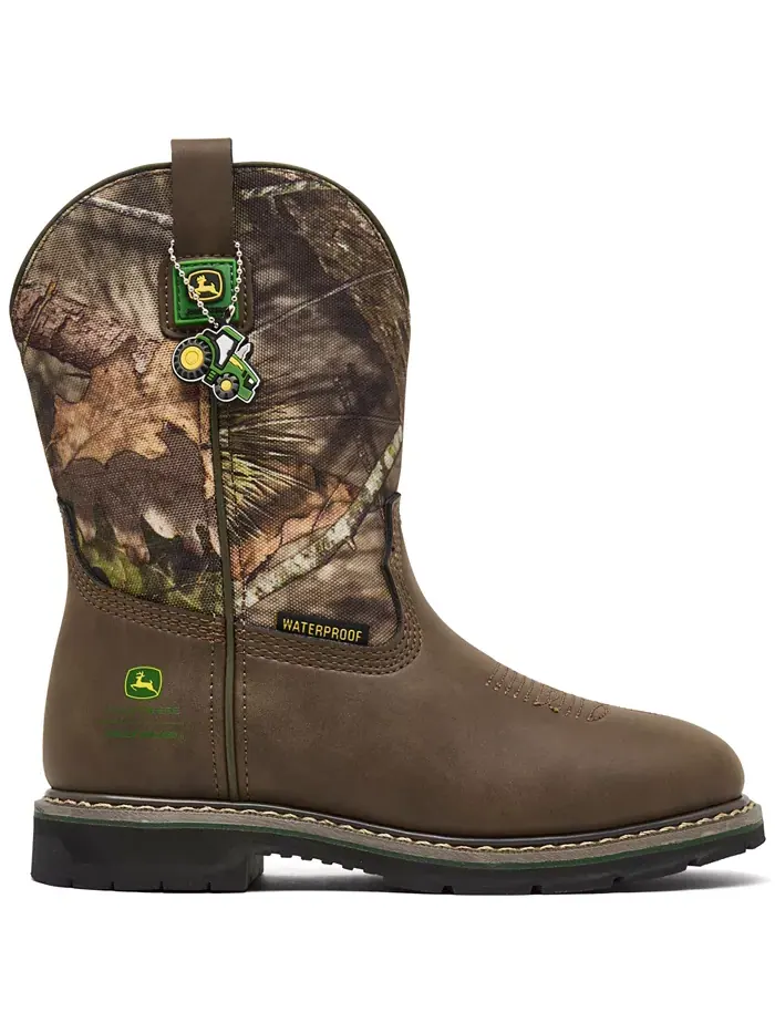X John Deere Big Kids Rowood - водонепроницаемые ботинки Moss Canyon от Finish Line Skechers — изображение 6 из 6, коричневый