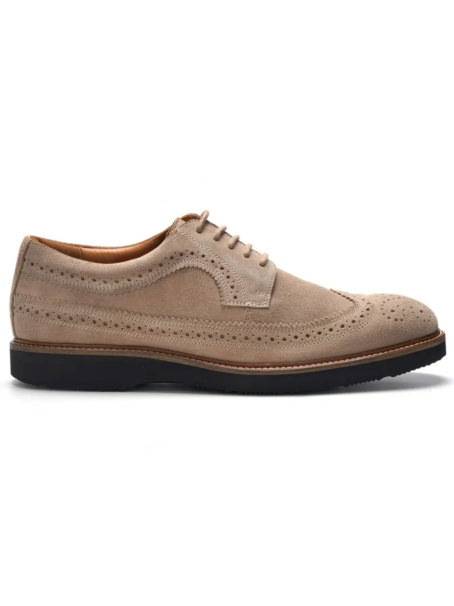 Мужские туфли Ellis Wingtip на шнуровке A Veer — изображение 2 из 6, бежевый