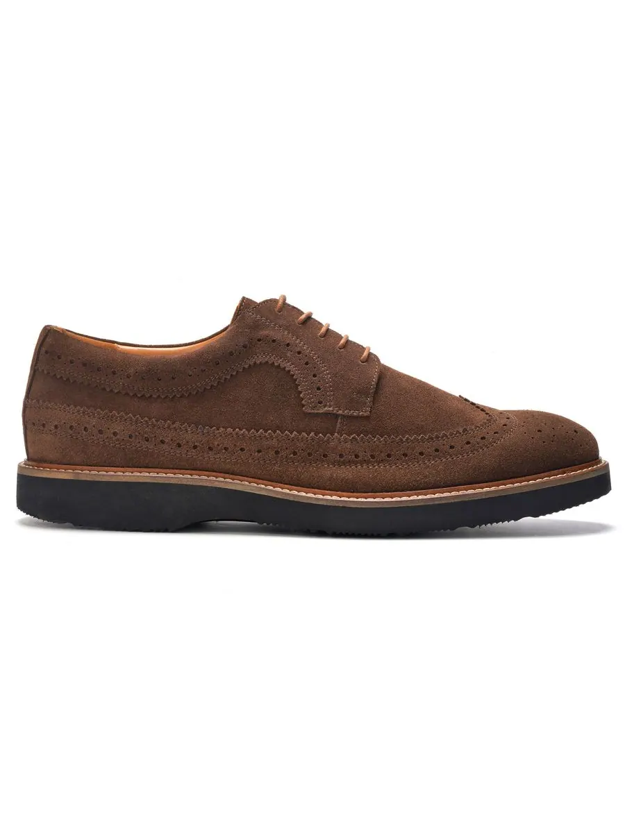 Мужские туфли Ellis Wingtip на шнуровке A Veer — изображение 2 из 6, табак