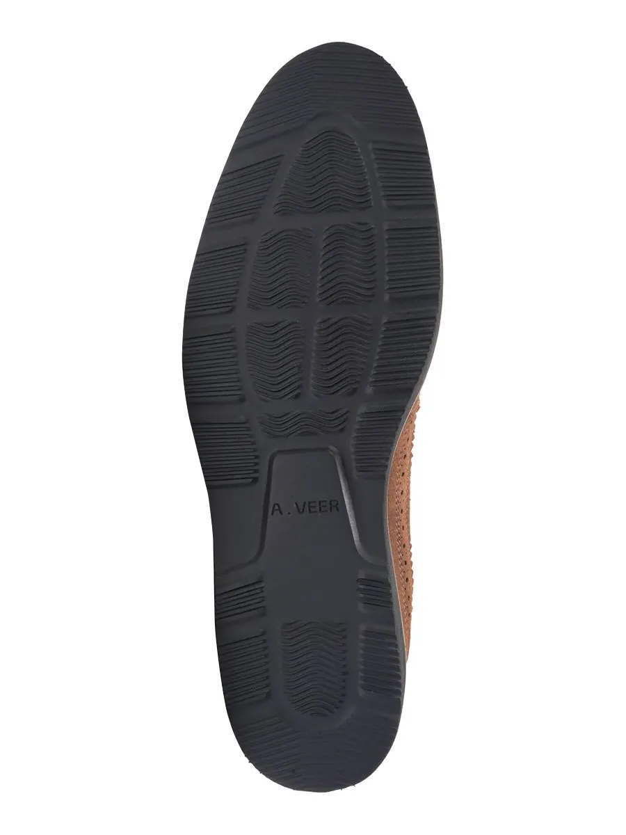 Мужские туфли Ellis Wingtip на шнуровке A Veer — изображение 5 из 6, табак