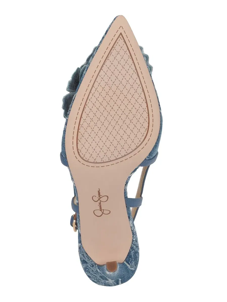 Туфли-лодочки с принтом Pilitia Jessica Simpson — изображение 5 из 5, синий джинсовый синий