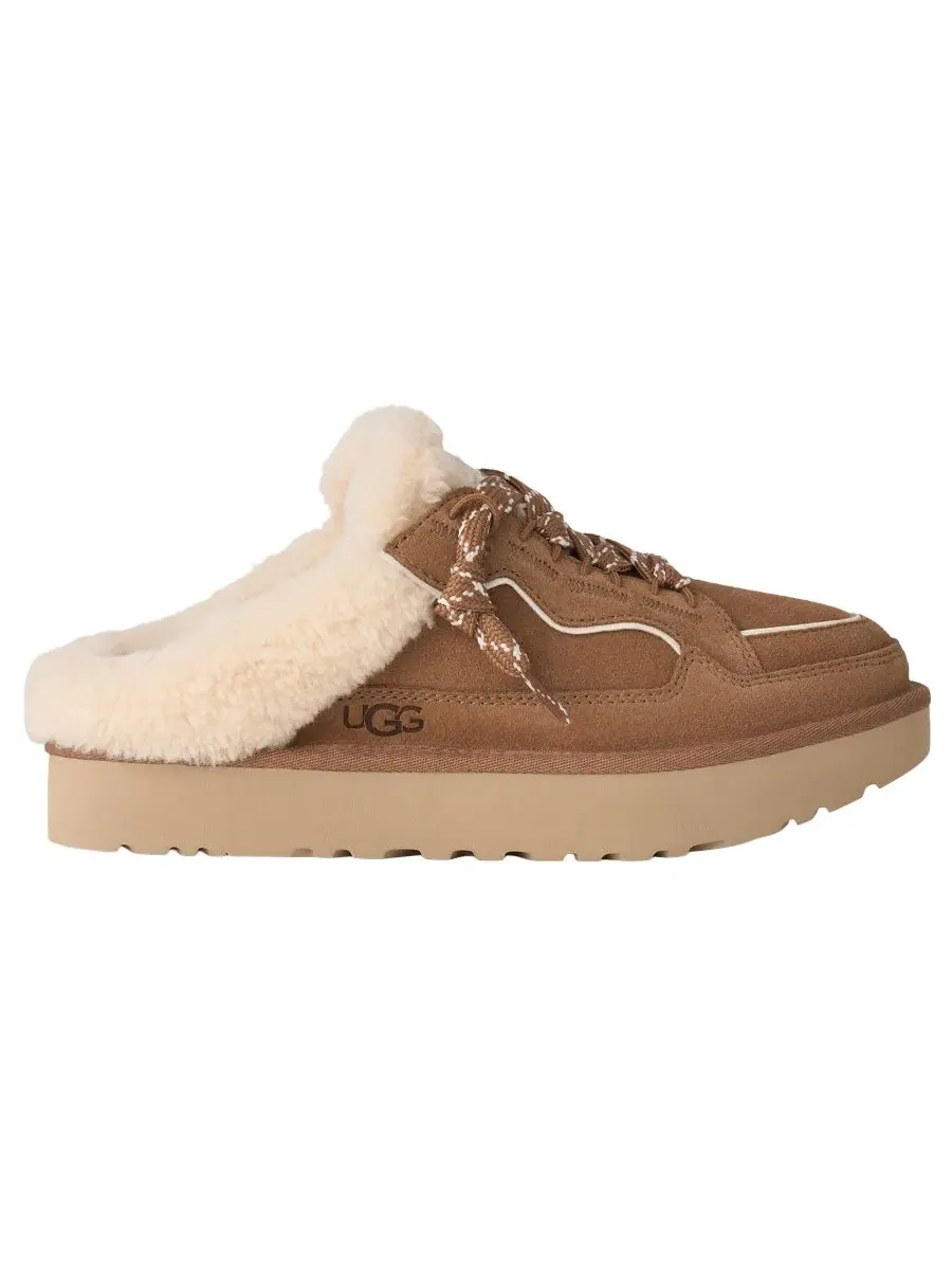 Мюли из замши с открытым носком Lowmel Mule UGG — изображение 2 из 8, орех