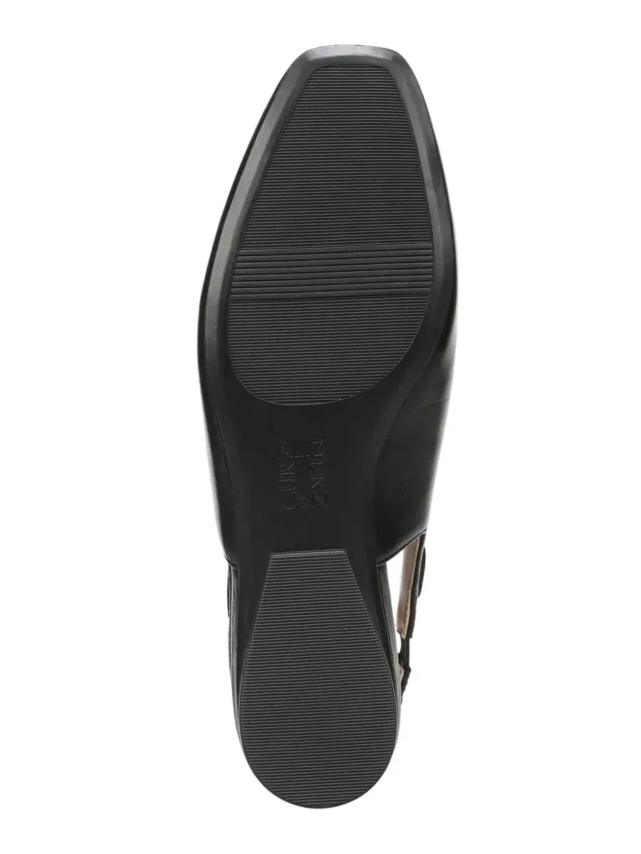 Женские балетки с кружевной шнуровкой Cove Slingback Flats Naturalizer — изображение 5 из 5, черный