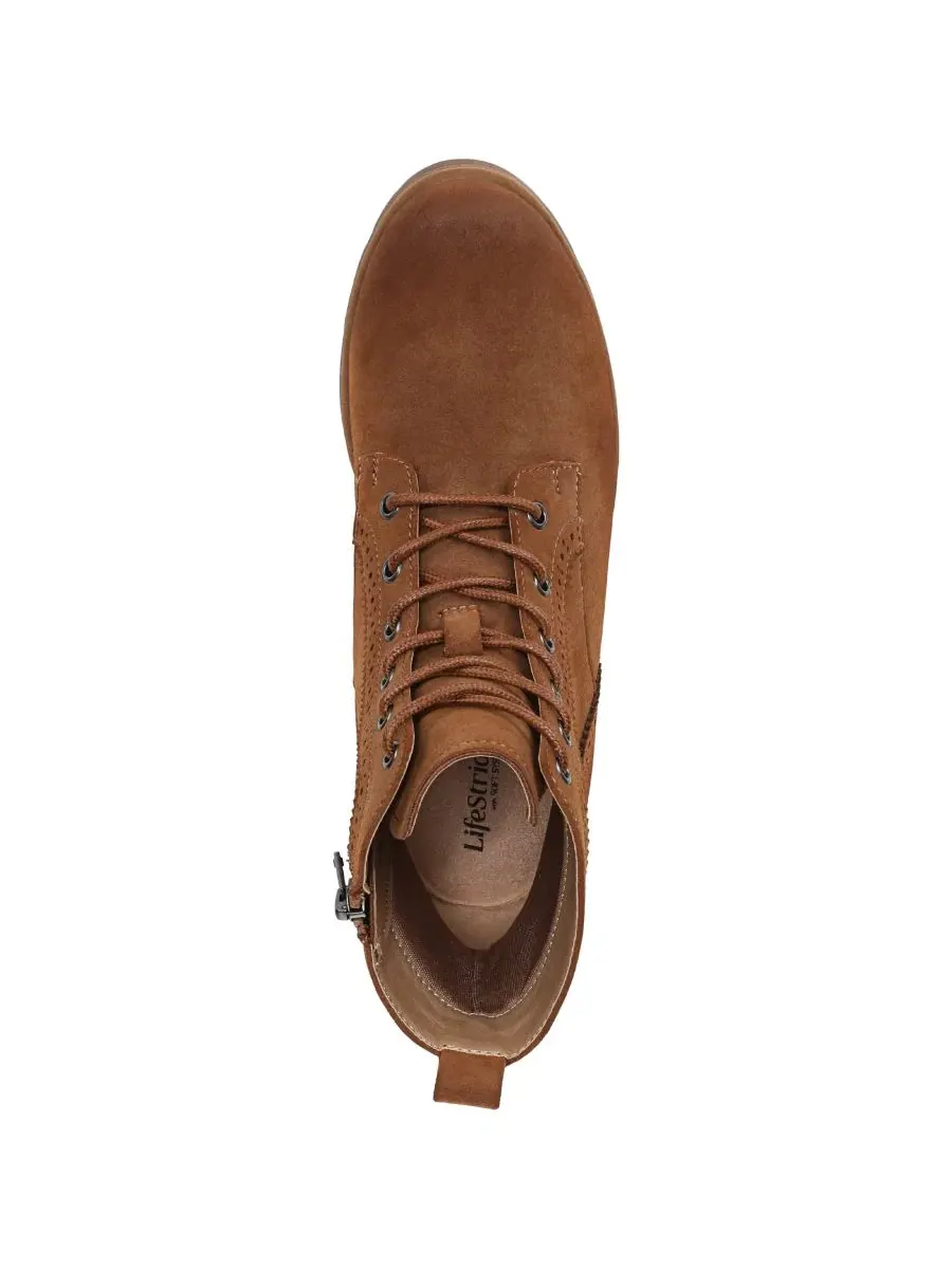 Женские ботинки на шнуровке Lena Zip Lace-Up LifeStride — изображение 4 из 5, бежевый