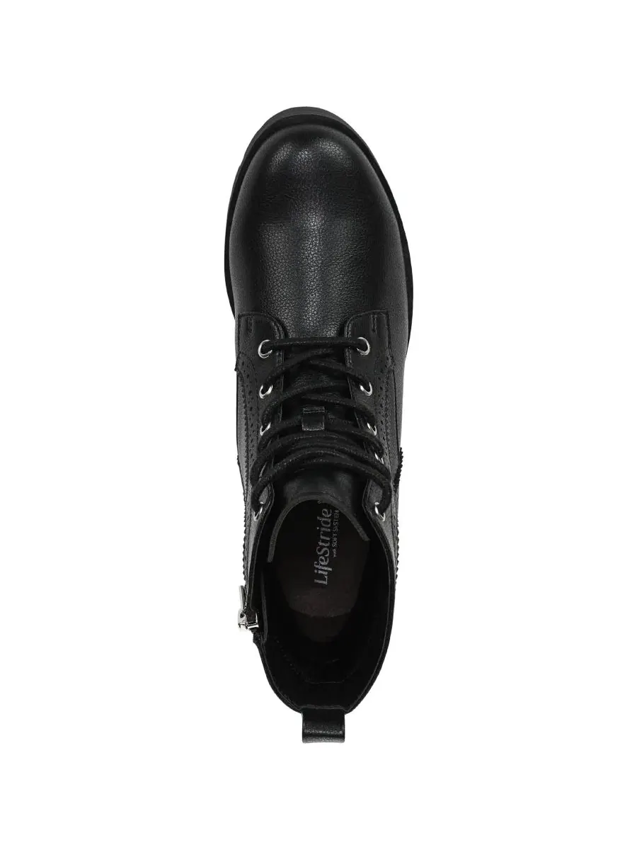 Женские ботинки Lena Zip Lace-Up LifeStride — изображение 4 из 5, черный