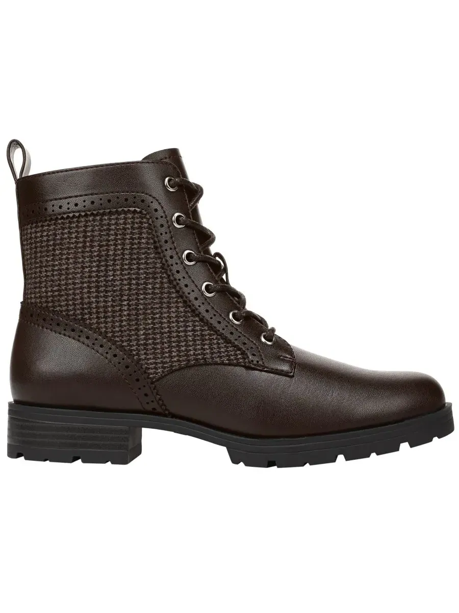 Женские ботинки Lena Zip Lace-Up с блок-каблуком LifeStride — изображение 2 из 5, темный коричневый