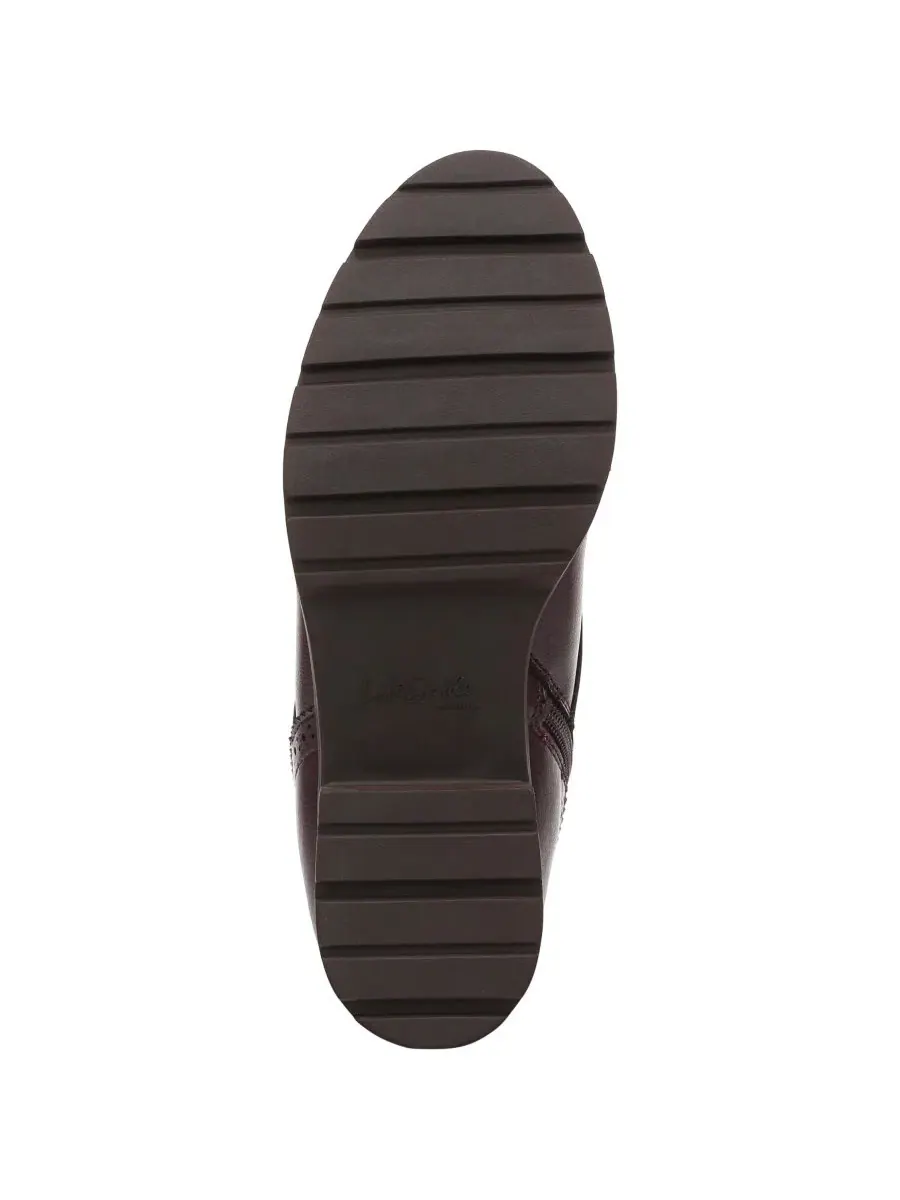 Ботинки женские с блок-каблуком Lena Zip Lace-Up LifeStride, Chocolate Plum Faux Leather — изображение 5 из 5