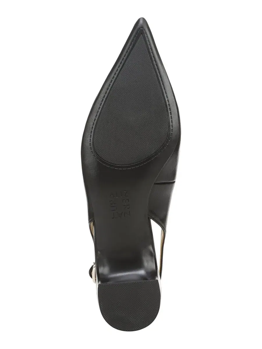 Туфли-лодочки с острым мысом и блок-каблуком Sloane Slingback Naturalizer — изображение 5 из 5, черный