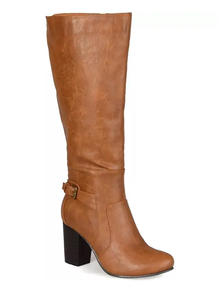 Женские сапоги Carver Block Heel до колена Journee Collection