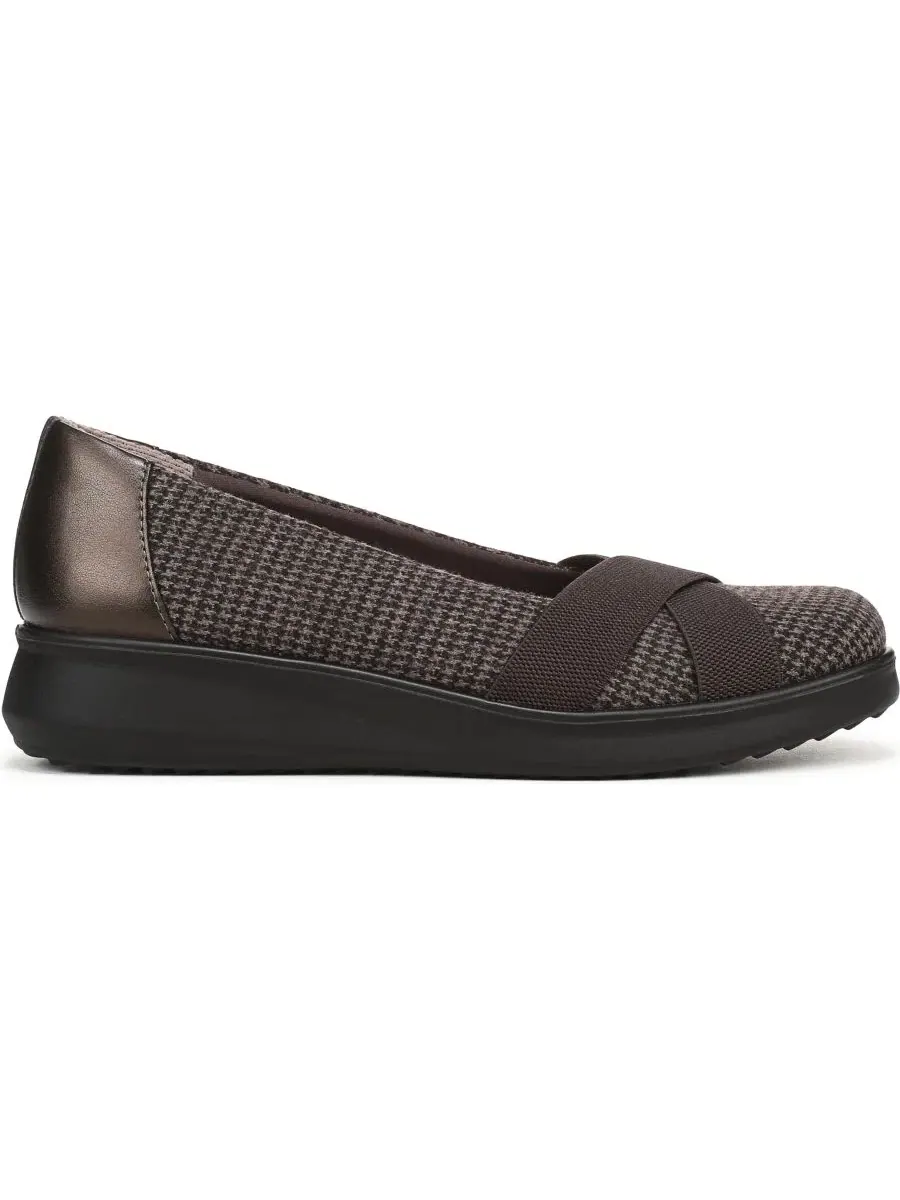 Балетки с перекрестными ремешками Fairleigh LifeStride, Dark Chocolate Houndstooth Polyester — изображение 2 из 5