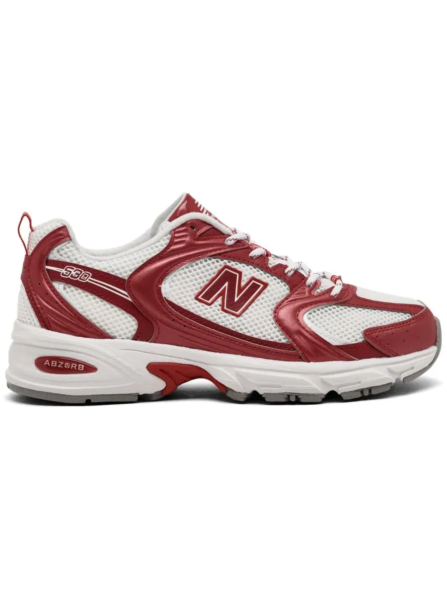 Кроссовки New Balance 530 — изображение 2 из 6, белый красный