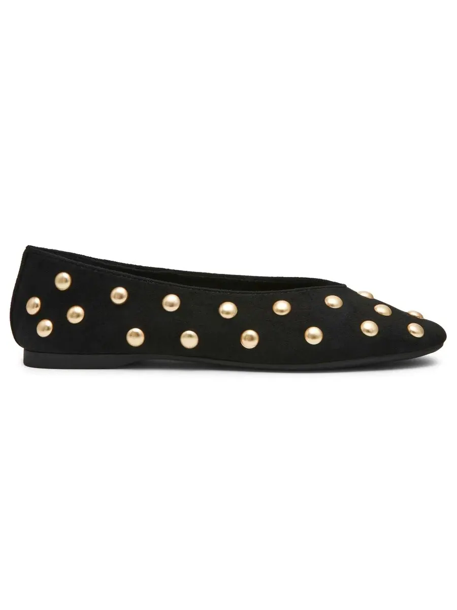 Женские туфли-лодочки Karma Studded Slip-On Flats DV Dolce Vita — изображение 2 из 7, черный
