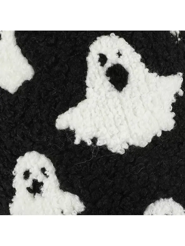 Мужские домашние тапочки Halloween Ghosts черные - L Generic — изображение 7 из 7, черный