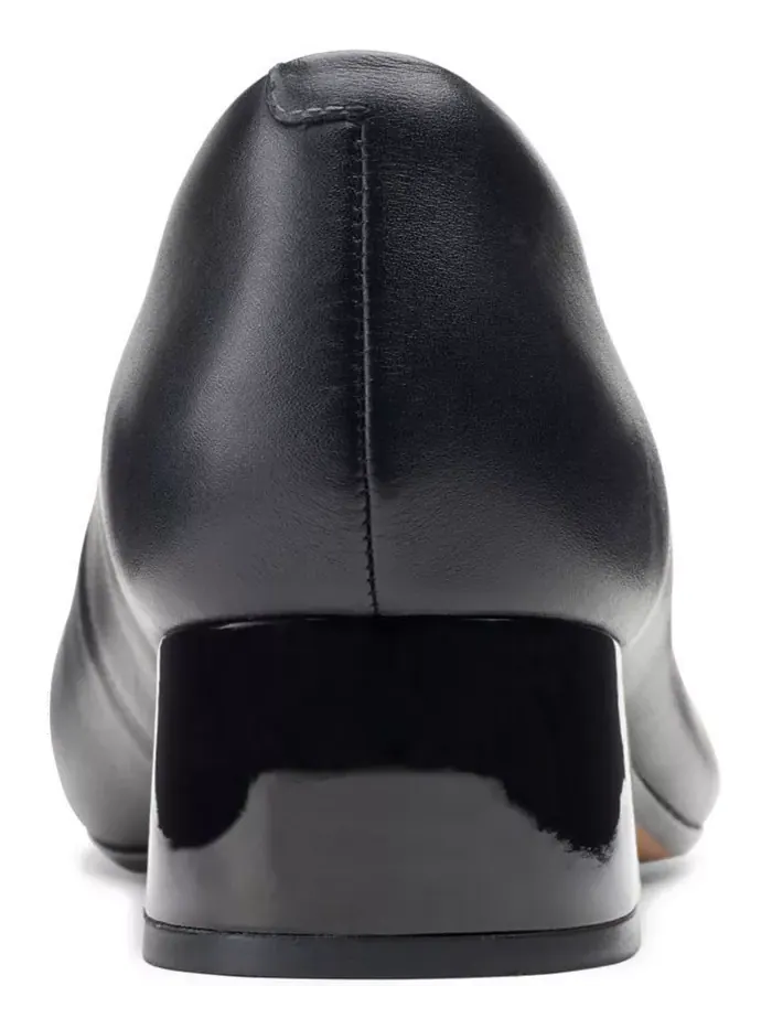 Туфли женские Clarks Marilyn Sara на каблуке, замша/кожа — изображение 3 из 6, черный