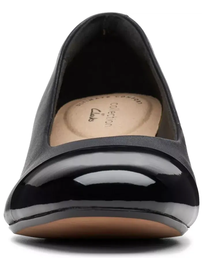 Туфли женские Clarks Marilyn Sara на каблуке, замша/кожа — изображение 5 из 6, черный