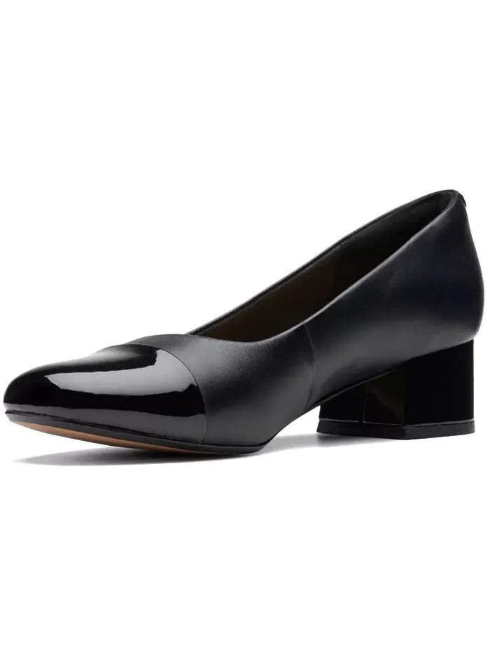 Туфли женские Clarks Marilyn Sara на каблуке, замша/кожа — изображение 6 из 6, черный