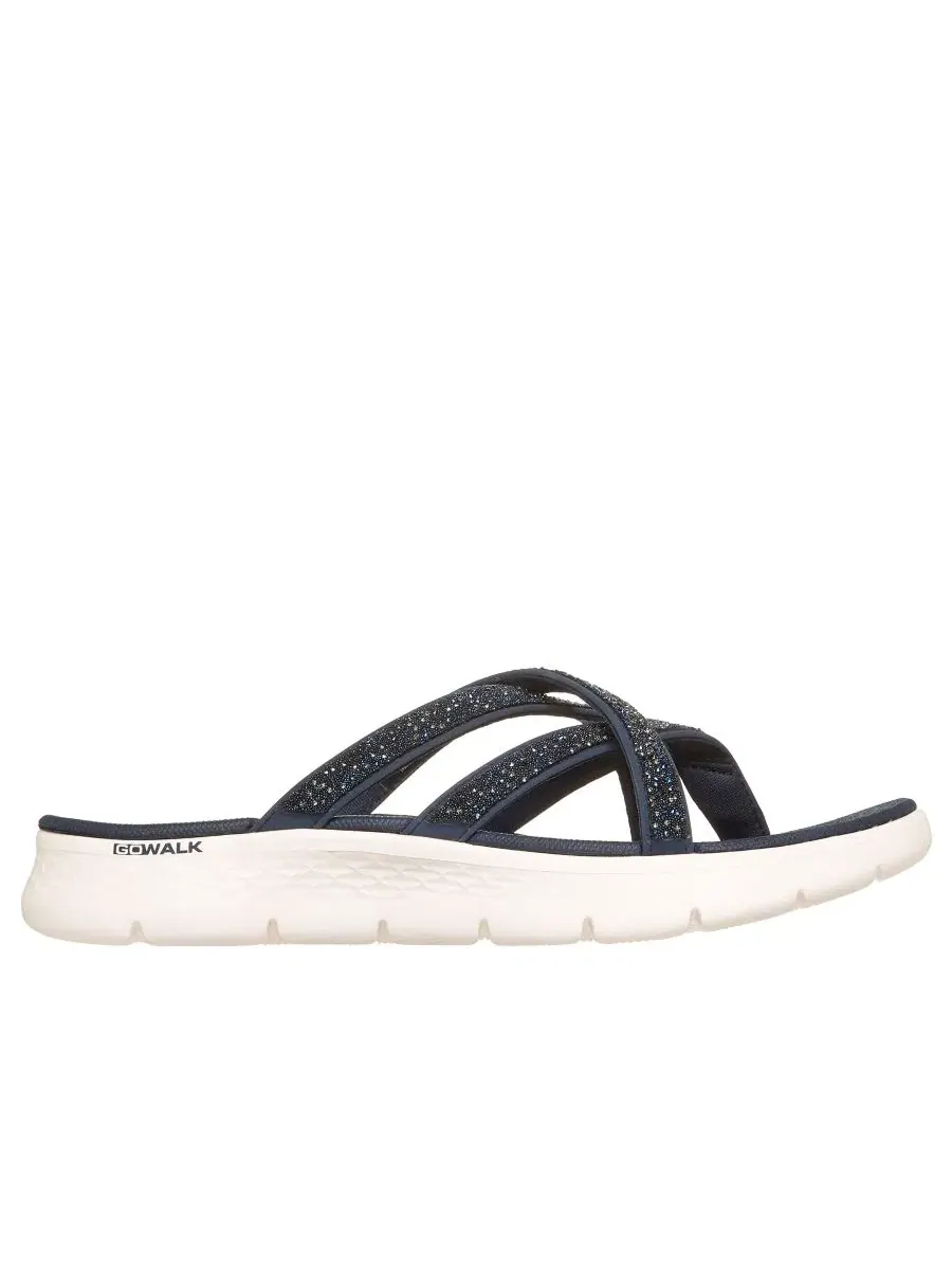 Женские сандалии с ремешками Skechers GO WALK Flex Sandal Starry Skies — изображение 2 из 6, темно-синий
