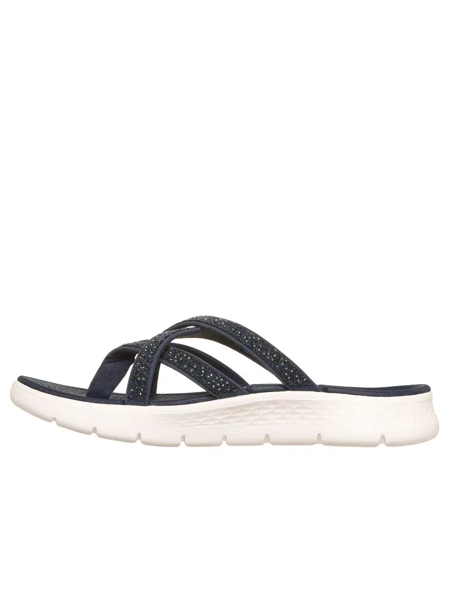 Женские сандалии с ремешками Skechers GO WALK Flex Sandal Starry Skies — изображение 3 из 6, темно-синий
