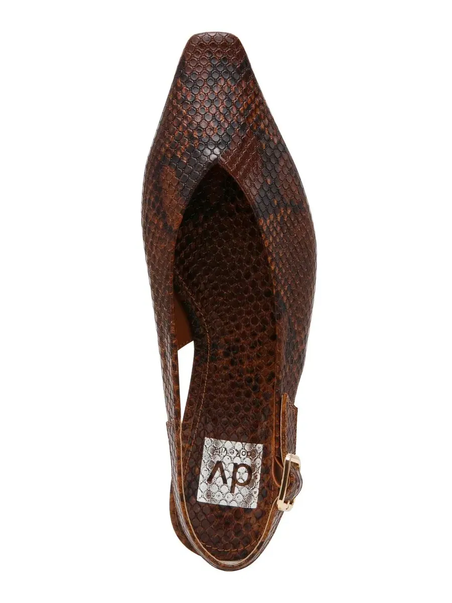 Женские балетки Renada Snip Toe Slingback DV Dolce Vita — изображение 4 из 5, коричневый