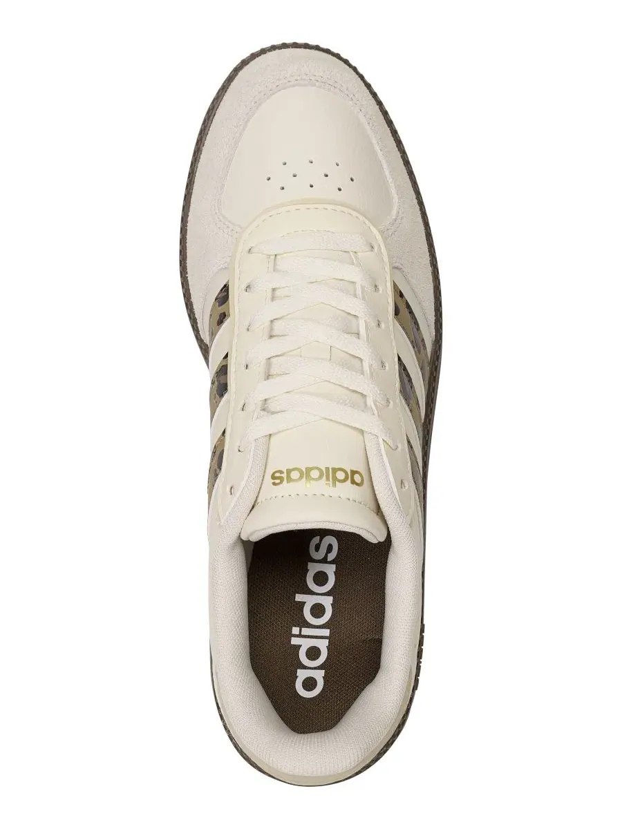 Кроссовки с кожаным верхом Break net Sleek Lifestyle Sneakers adidas — изображение 4 из 6, белый песочный