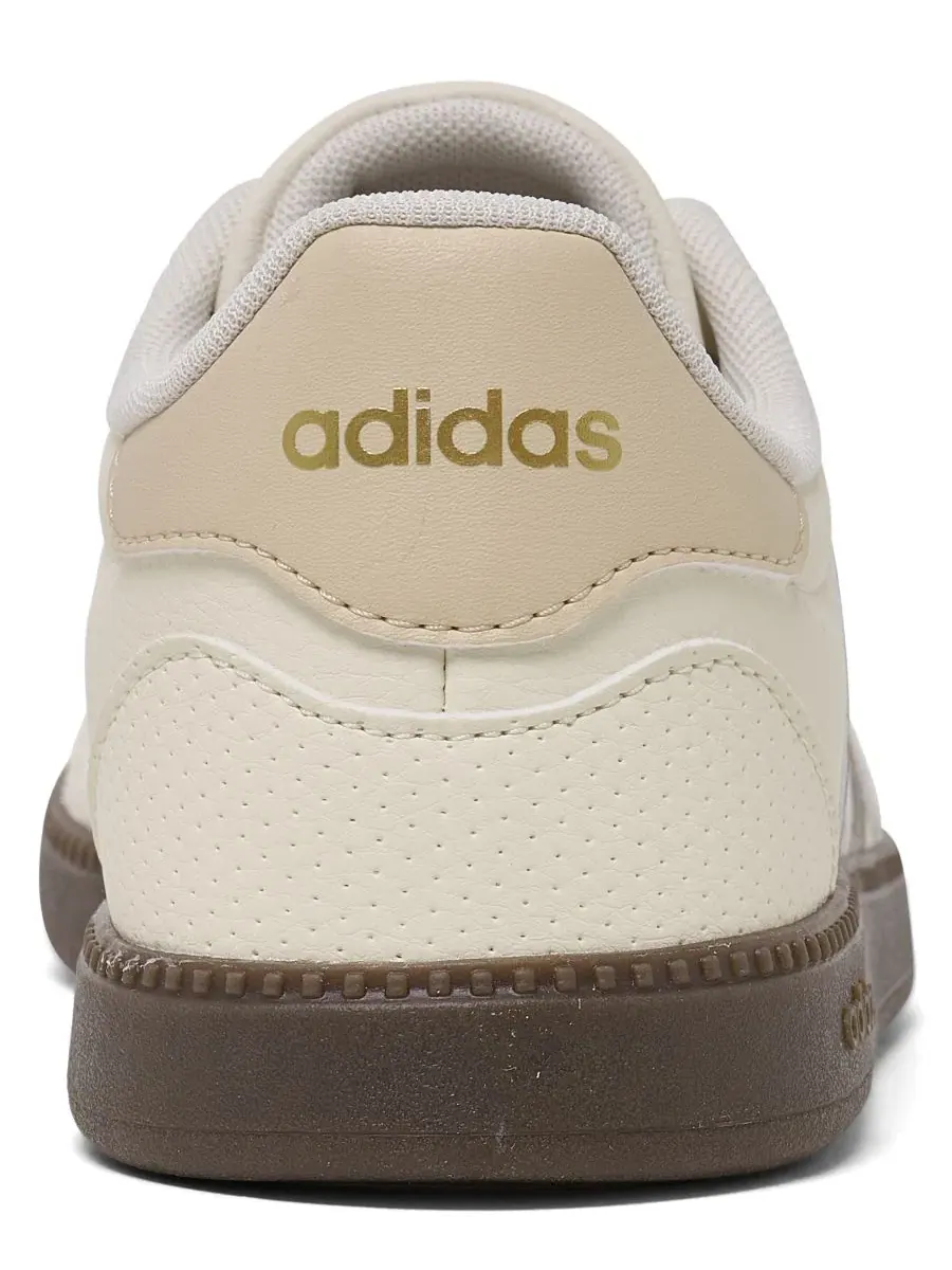 Кроссовки с кожаным верхом Break net Sleek Lifestyle Sneakers adidas — изображение 5 из 6, белый песочный