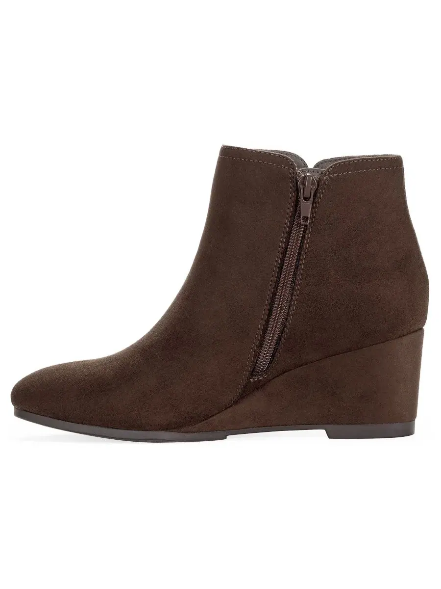 Женские ботинки-клипсы Portiaa на танкетке Style & Co — изображение 6 из 6, кофейный