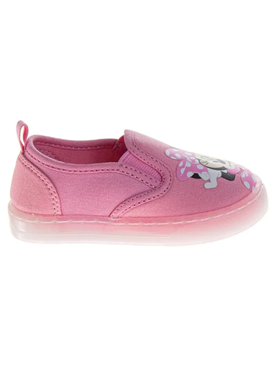 Кеды на slip-on с принтом Minnie Mouse Minnie Mouse — изображение 2 из 5, розовый