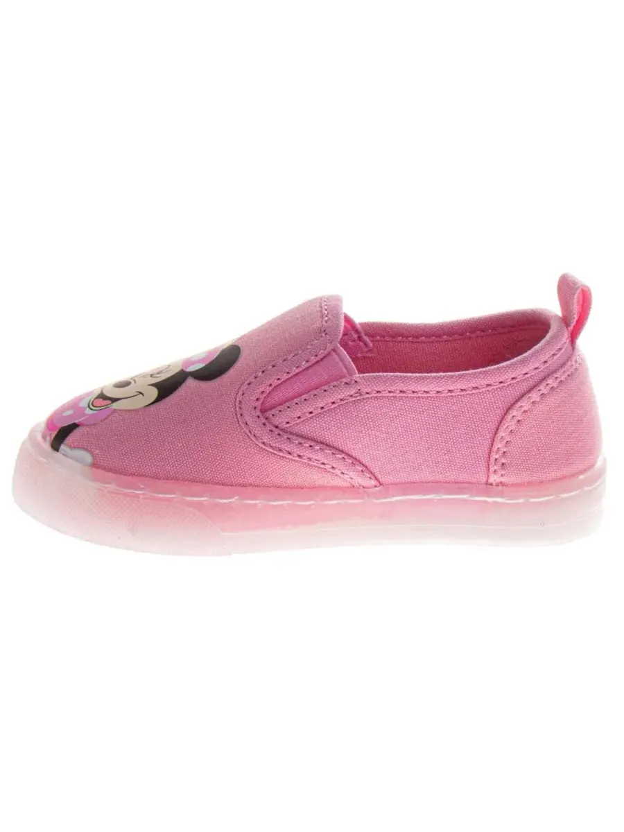 Кеды на slip-on с принтом Minnie Mouse Minnie Mouse — изображение 4 из 5, розовый