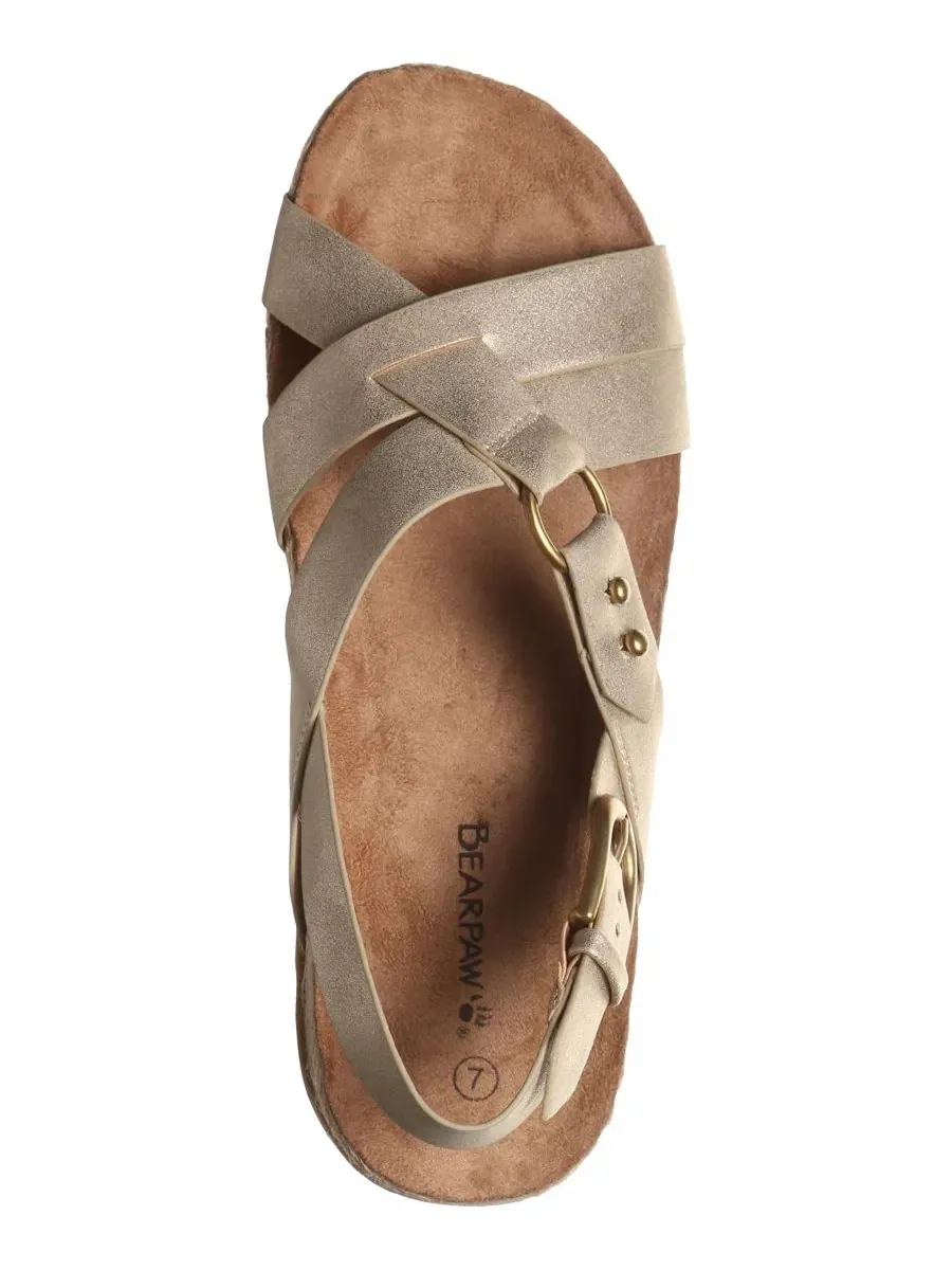 Женские сандалии Cady с круглым носком BEARPAW — изображение 3 из 5, золото