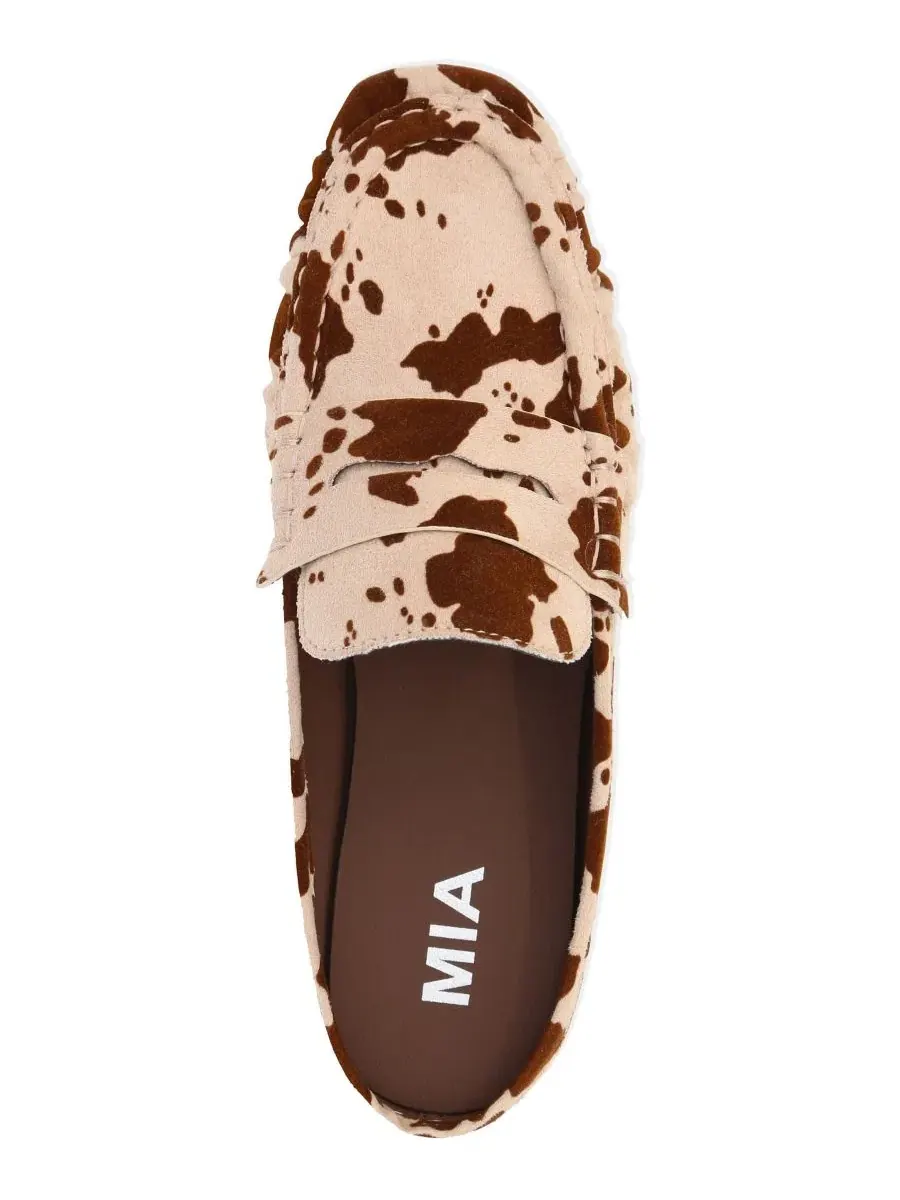 Женские лоферы-мюли Bridgetta Penny Loafer Flat Mules MIA — изображение 4 из 5, коричневый