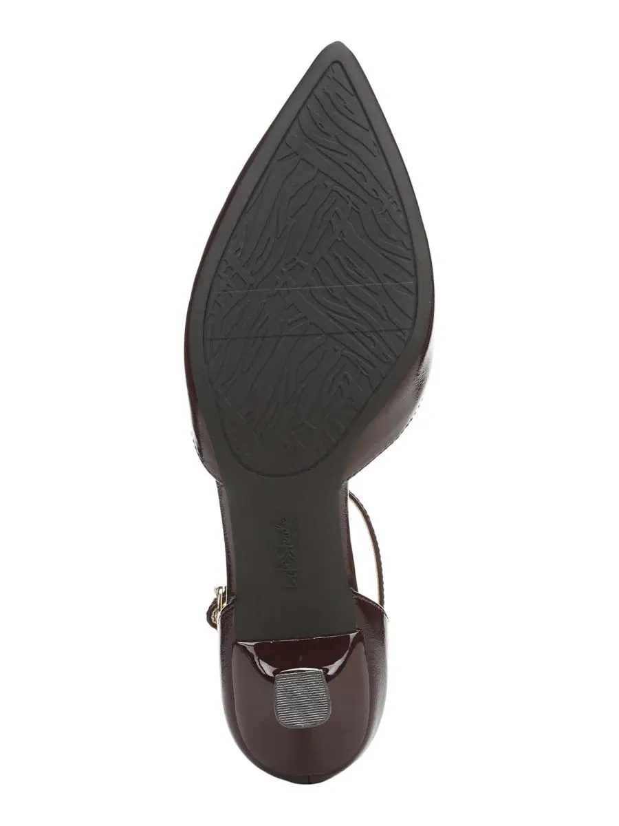 Туфли-лодочки с острым носком и низким каблуком LifeStride, Chocolate Plum Faux Patent Leather — изображение 5 из 5